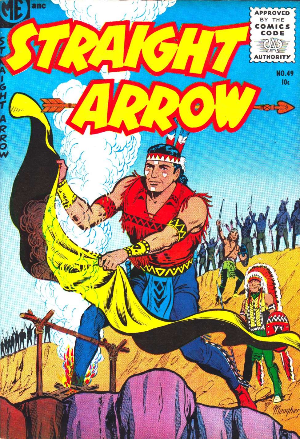 Comic Book Cover For Straight Arrow 49