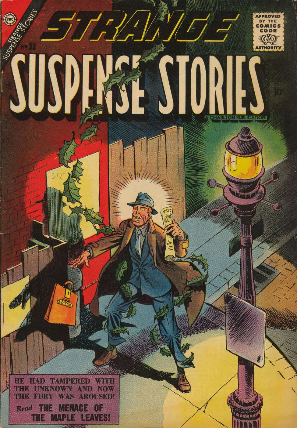 Comic Book Cover For Strange Suspense Stories 33