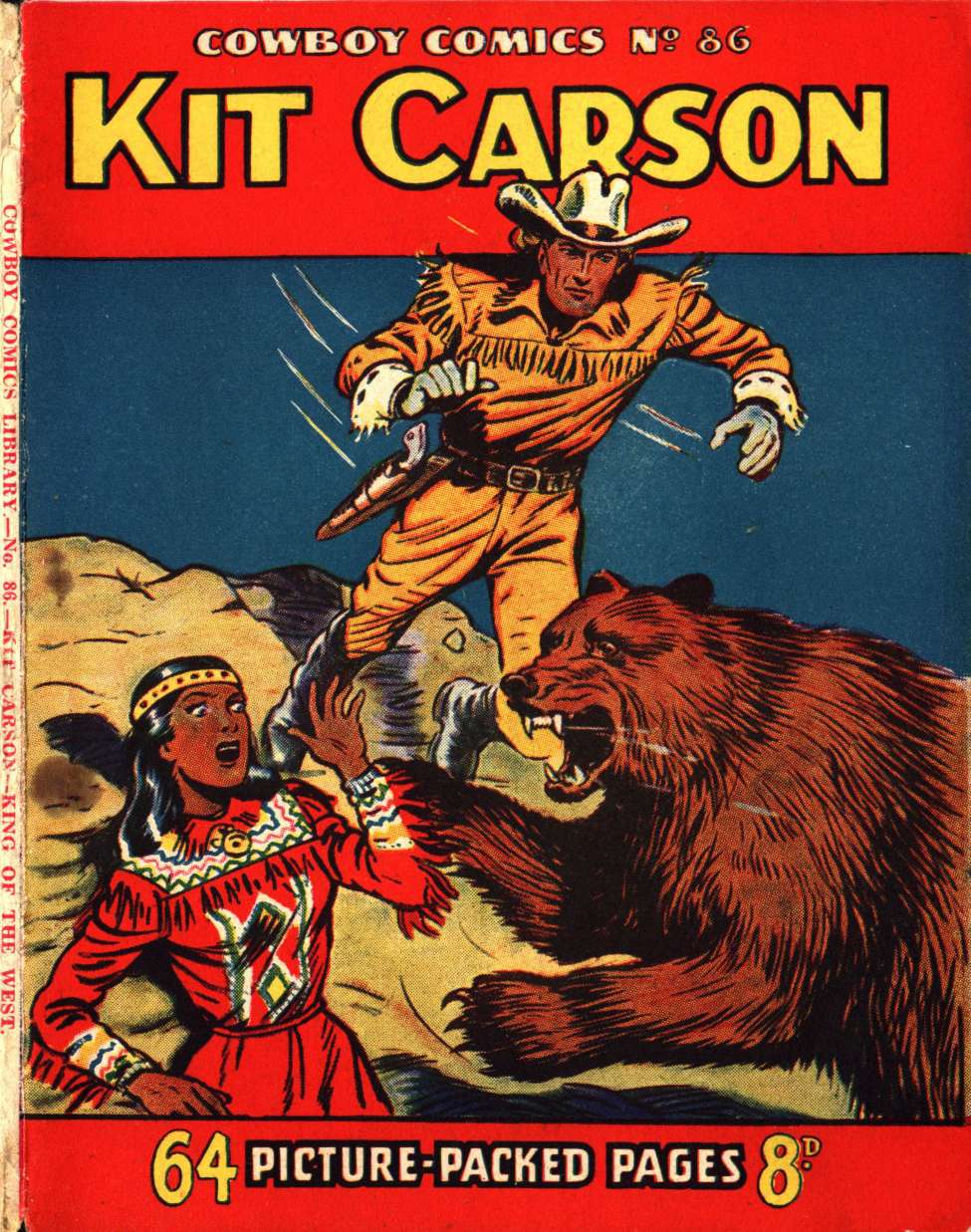 Cowboy Picture Library Comic No 86 Kit Carson 