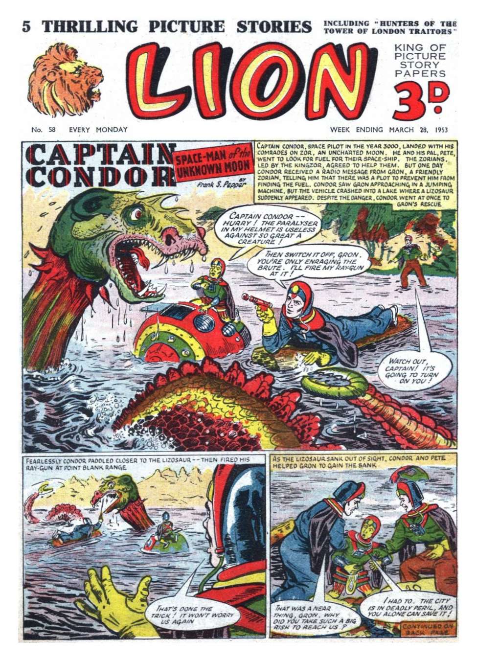 Comic Book Cover For Lion 58