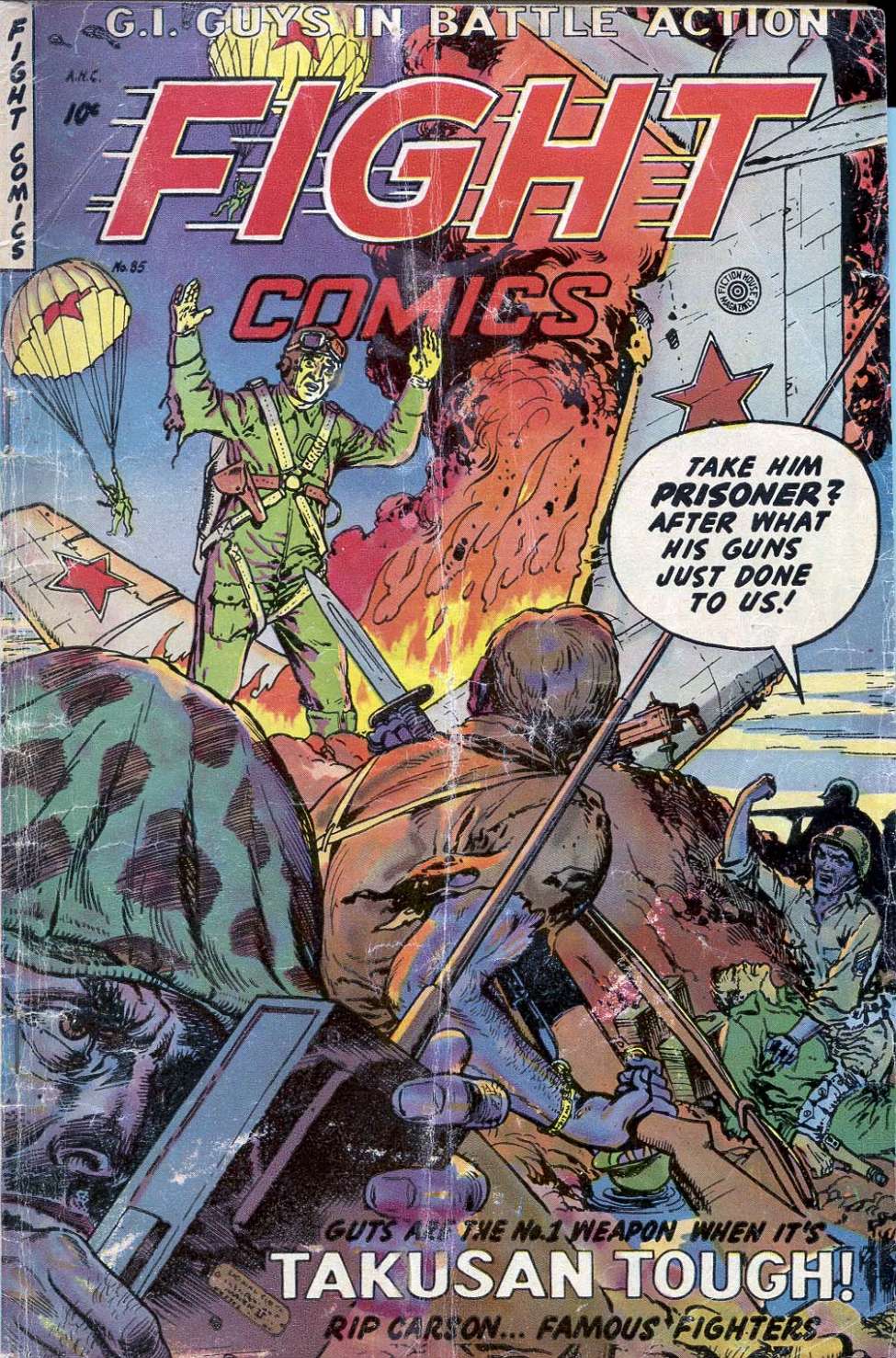 Comic Book Cover For Fight Comics 85 - Version 1