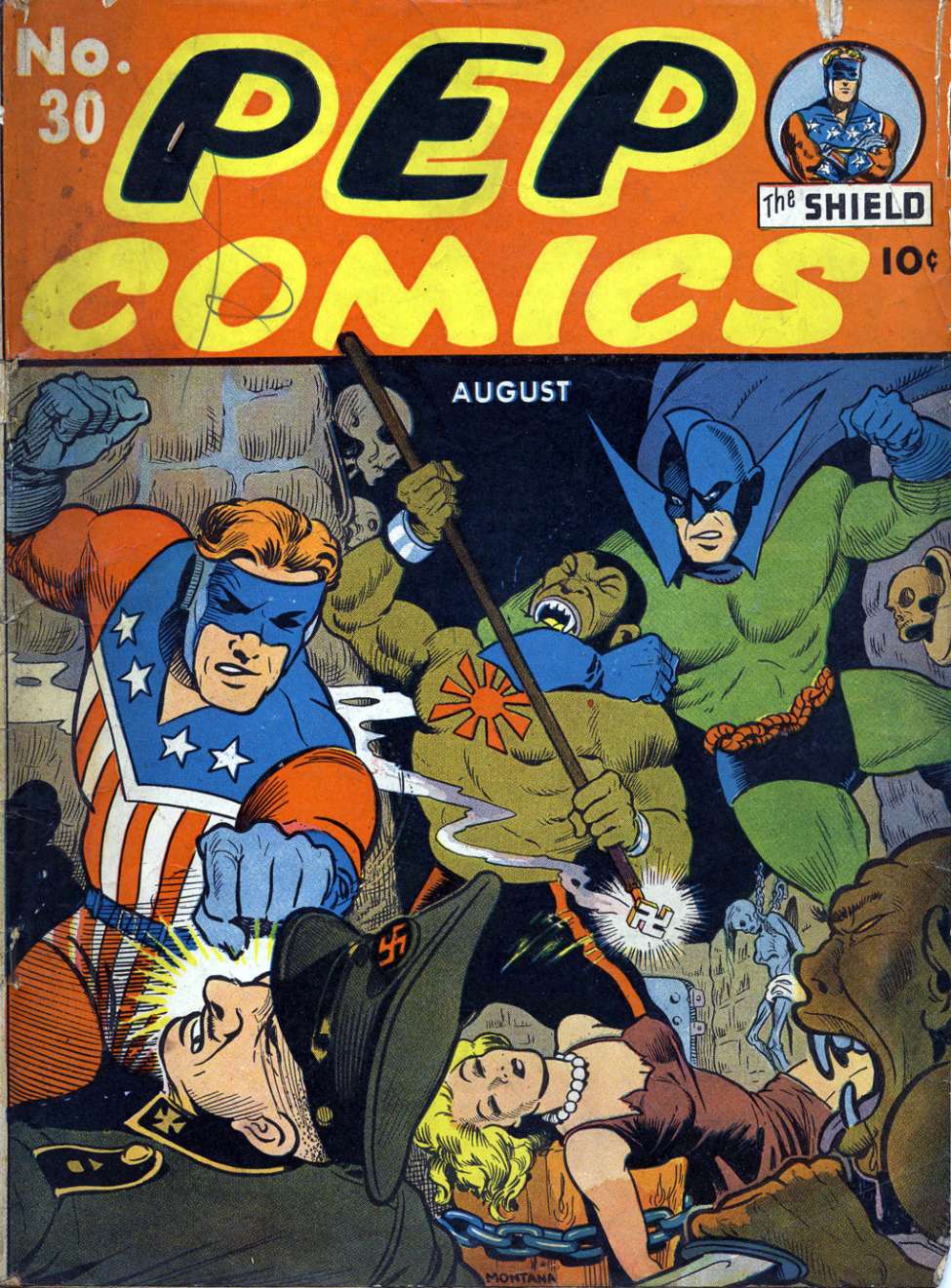 Comic Book Cover For Pep Comics 30