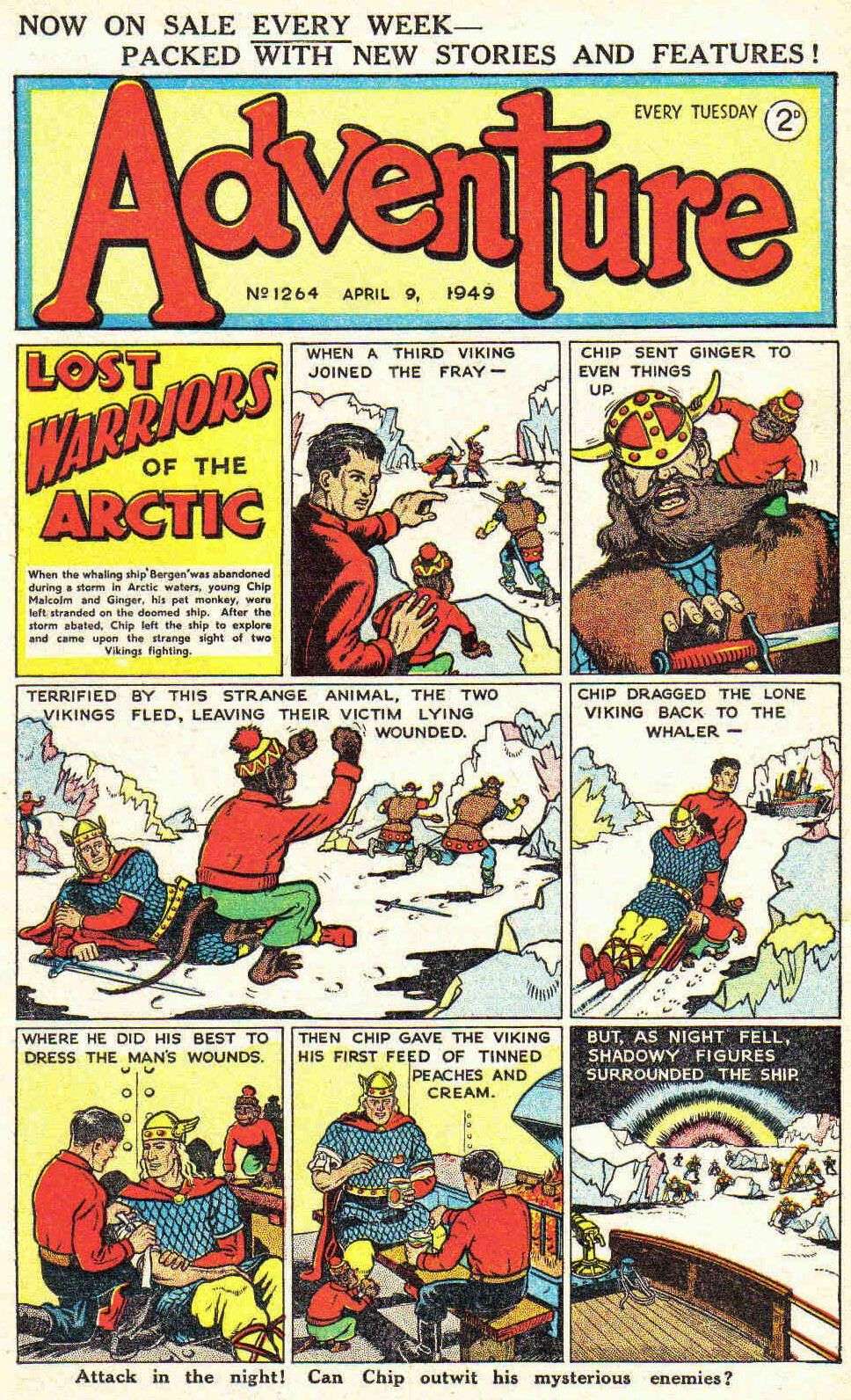 Comic Book Cover For Adventure 1264