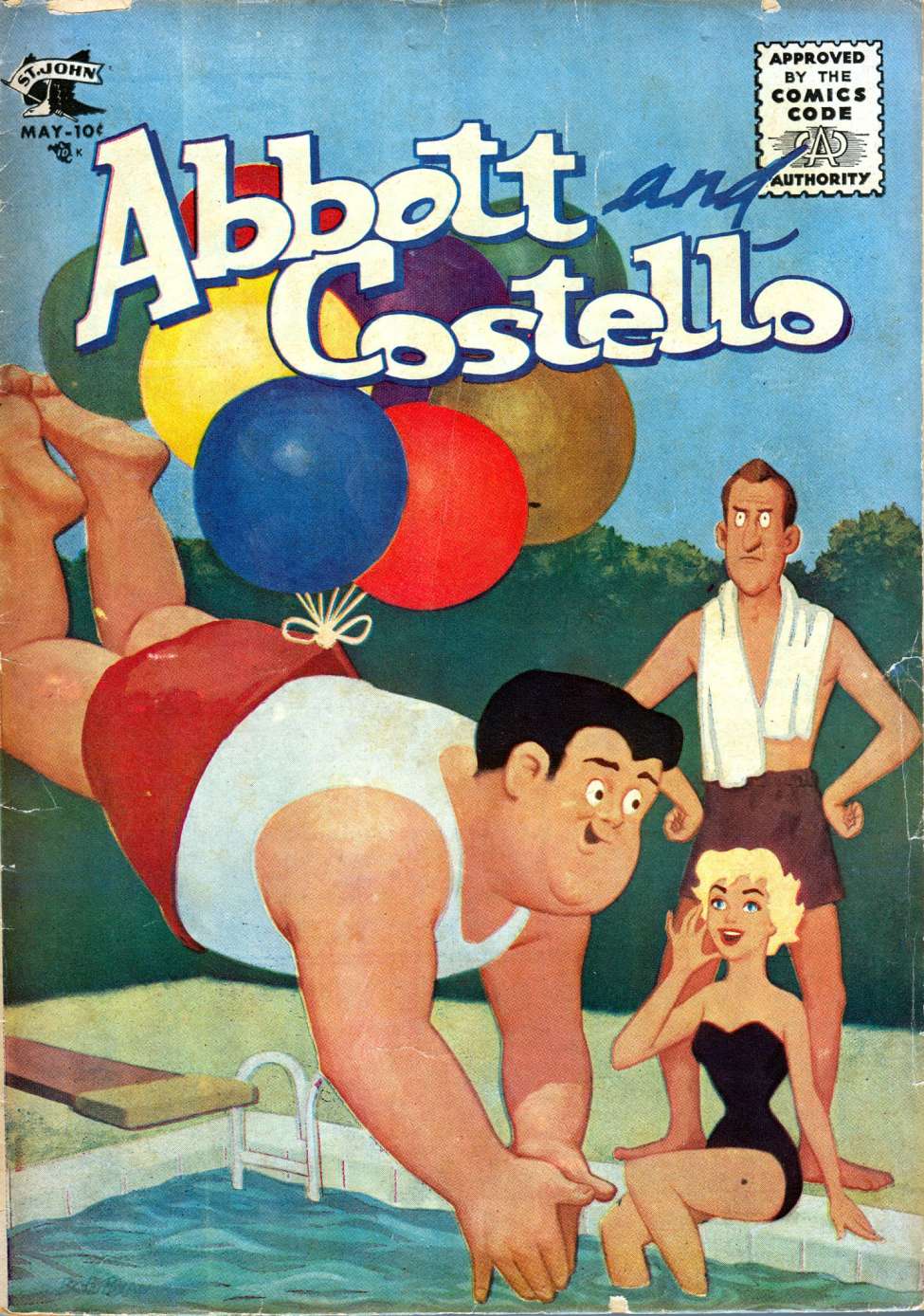 Comic Book Cover For Abbott and Costello Comics 30