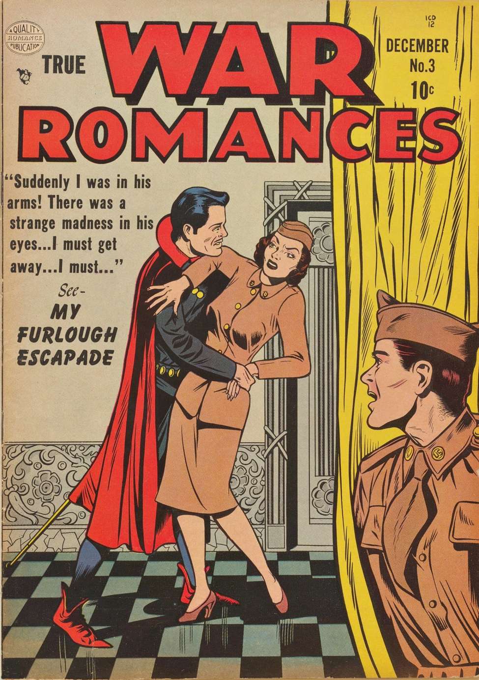 Comic Book Cover For True War Romances 3