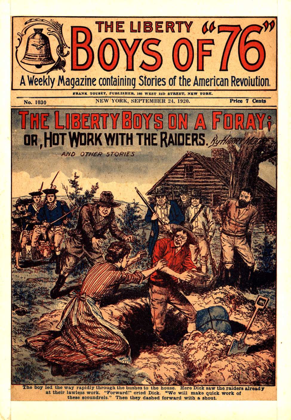 Book Cover For The Liberty Boys of 76 1030 - The Liberty Boys on a Foray