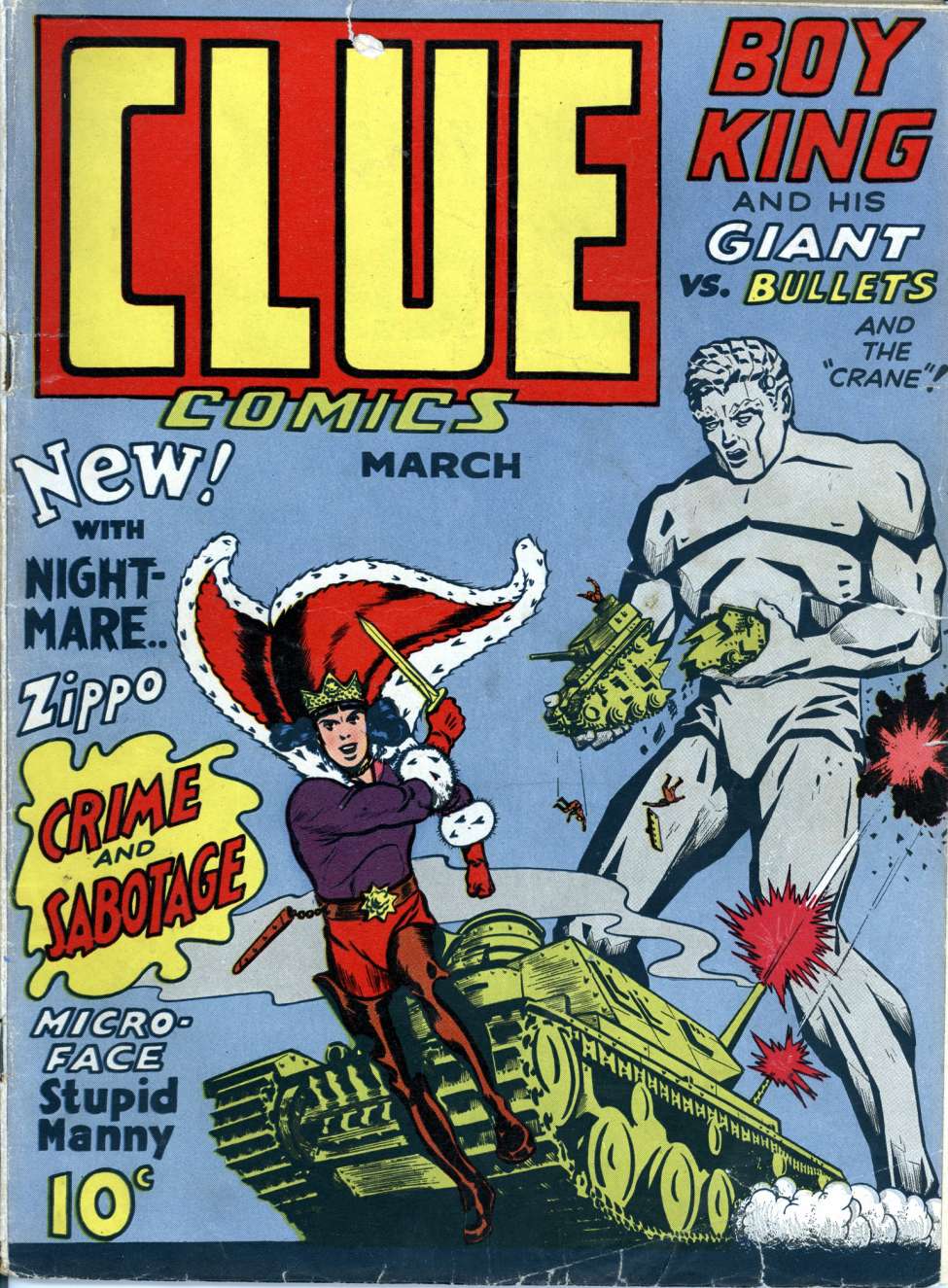 Comic Book Cover For Clue Comics 3 (alt) - Version 1