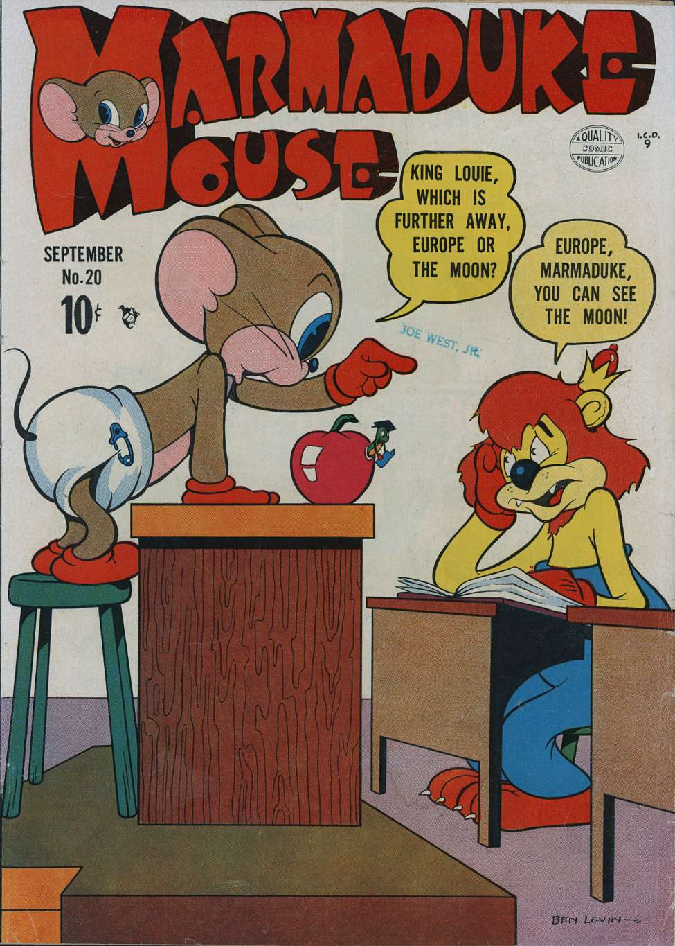 Comic Book Cover For Marmaduke Mouse 20