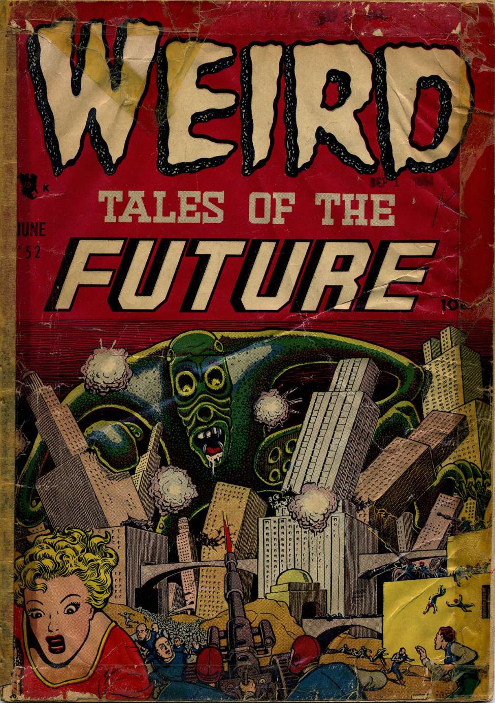 Book Cover For Weird Tales of the Future 2