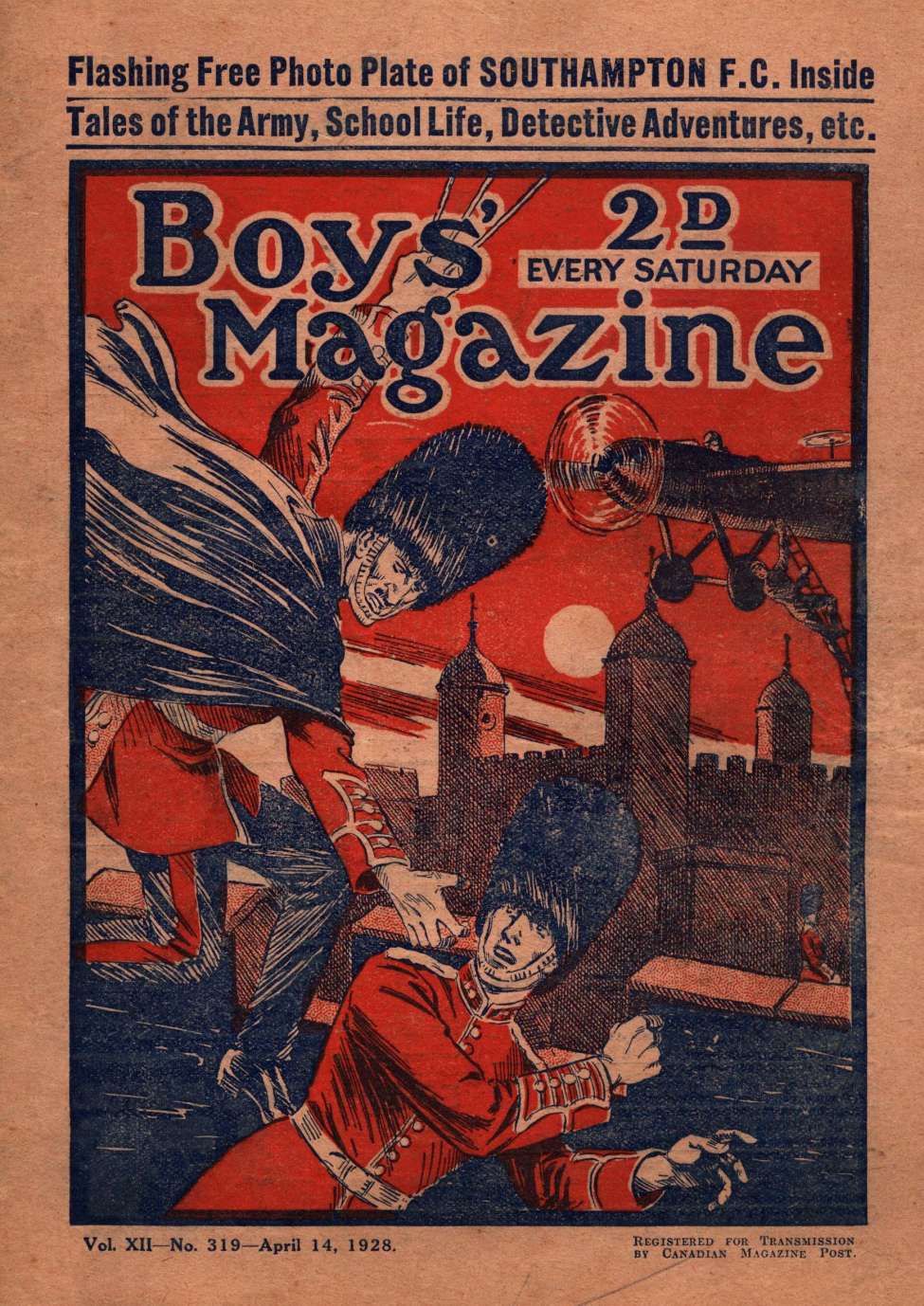 Book Cover For Boys' Magazine 319