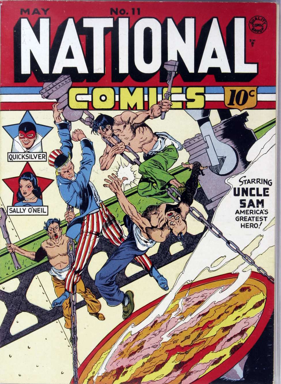 Comic Book Cover For National Comics 11