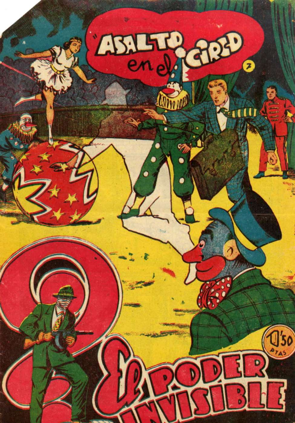Comic Book Cover For El Poder Invisible 7 - Asalto en el circo