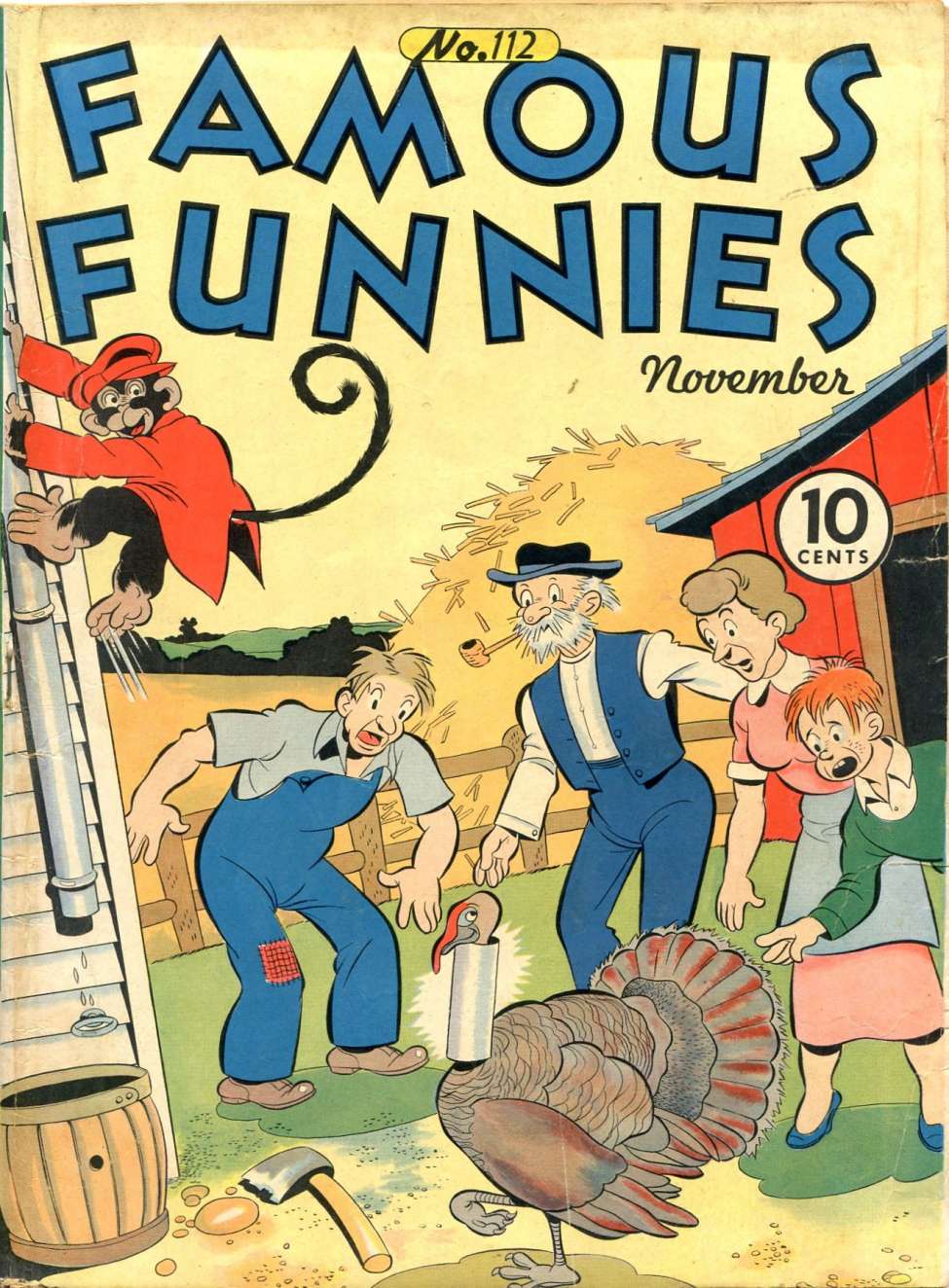 Comic Book Cover For Famous Funnies 112
