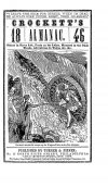 Cover For Davy Crockett's Almanack 1846