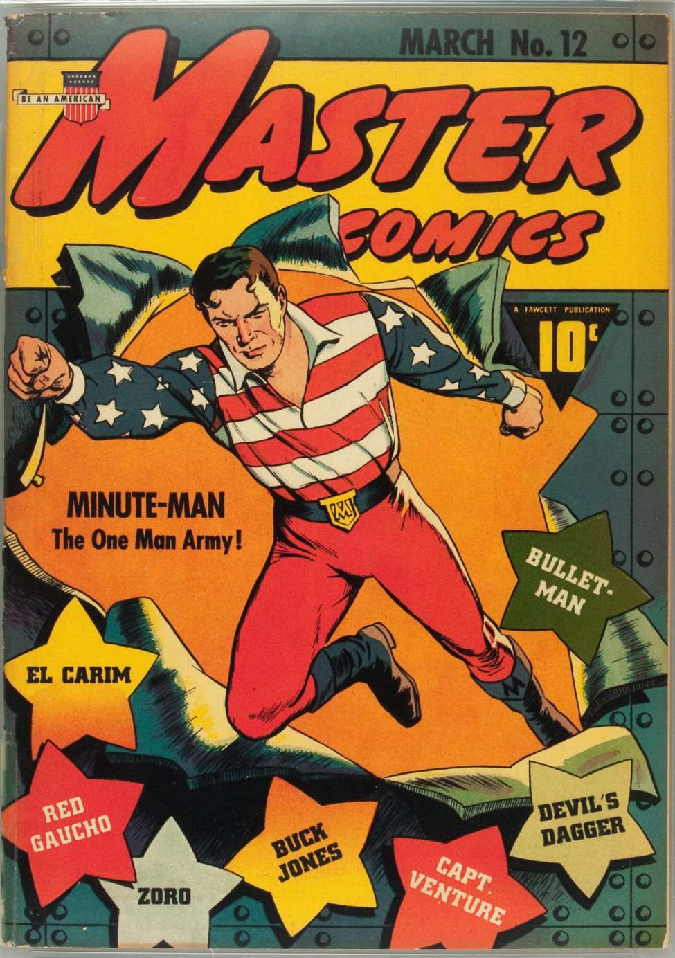 Comic Book Cover For Master Comics 12