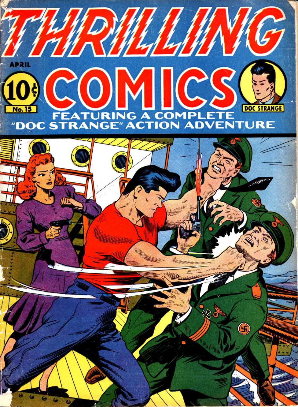 Comic Book Cover For Thrilling Comics 15 (alt)