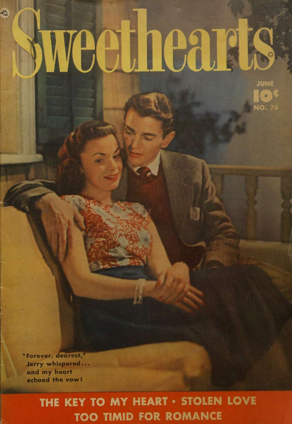 Comic Book Cover For Sweethearts 76