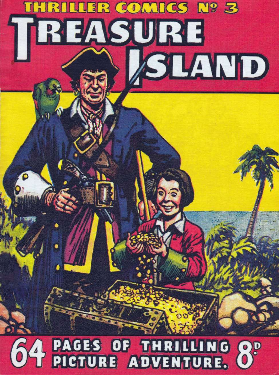 Book Cover For Thriller Comics 3 - Treasure Island