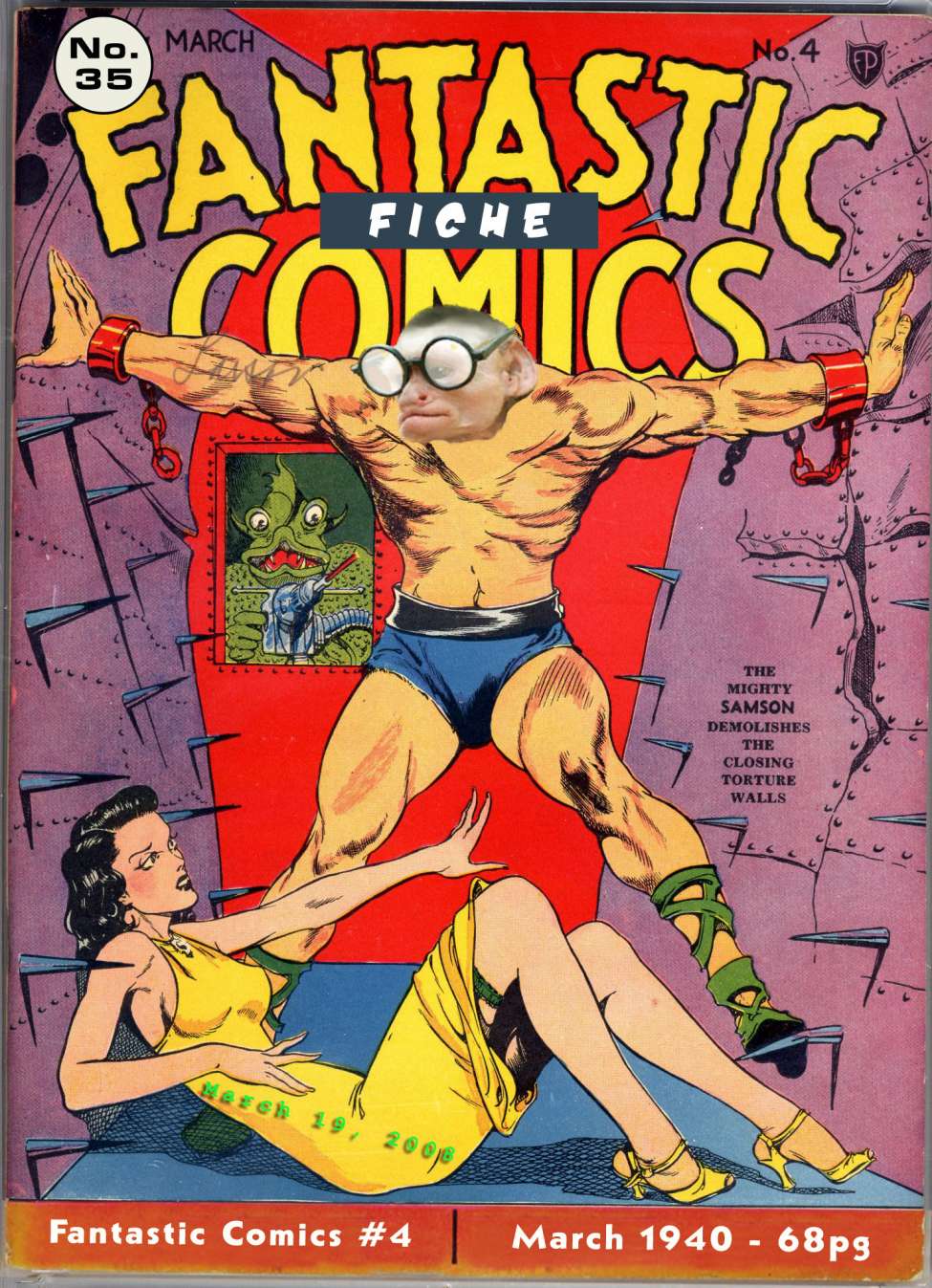 Comic Book Cover For Fantastic Comics 4