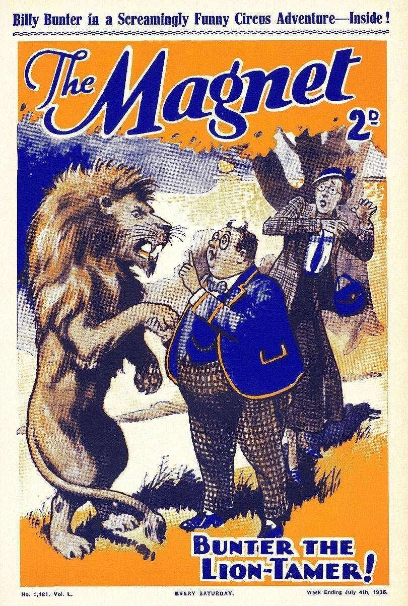Book Cover For The Magnet 1481 - Bunter the Lion-Tamer