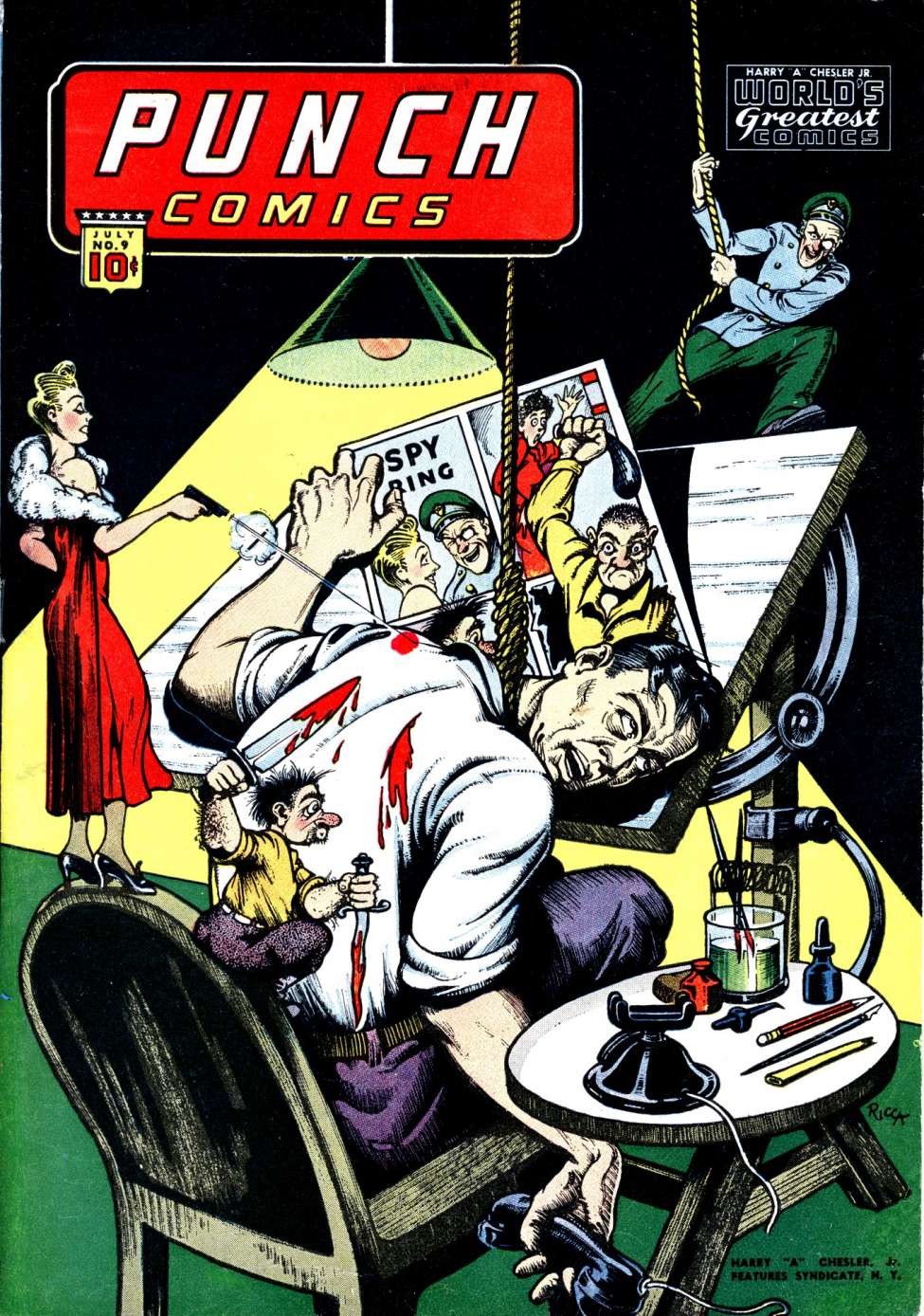 Comic Book Cover For Punch Comics 9