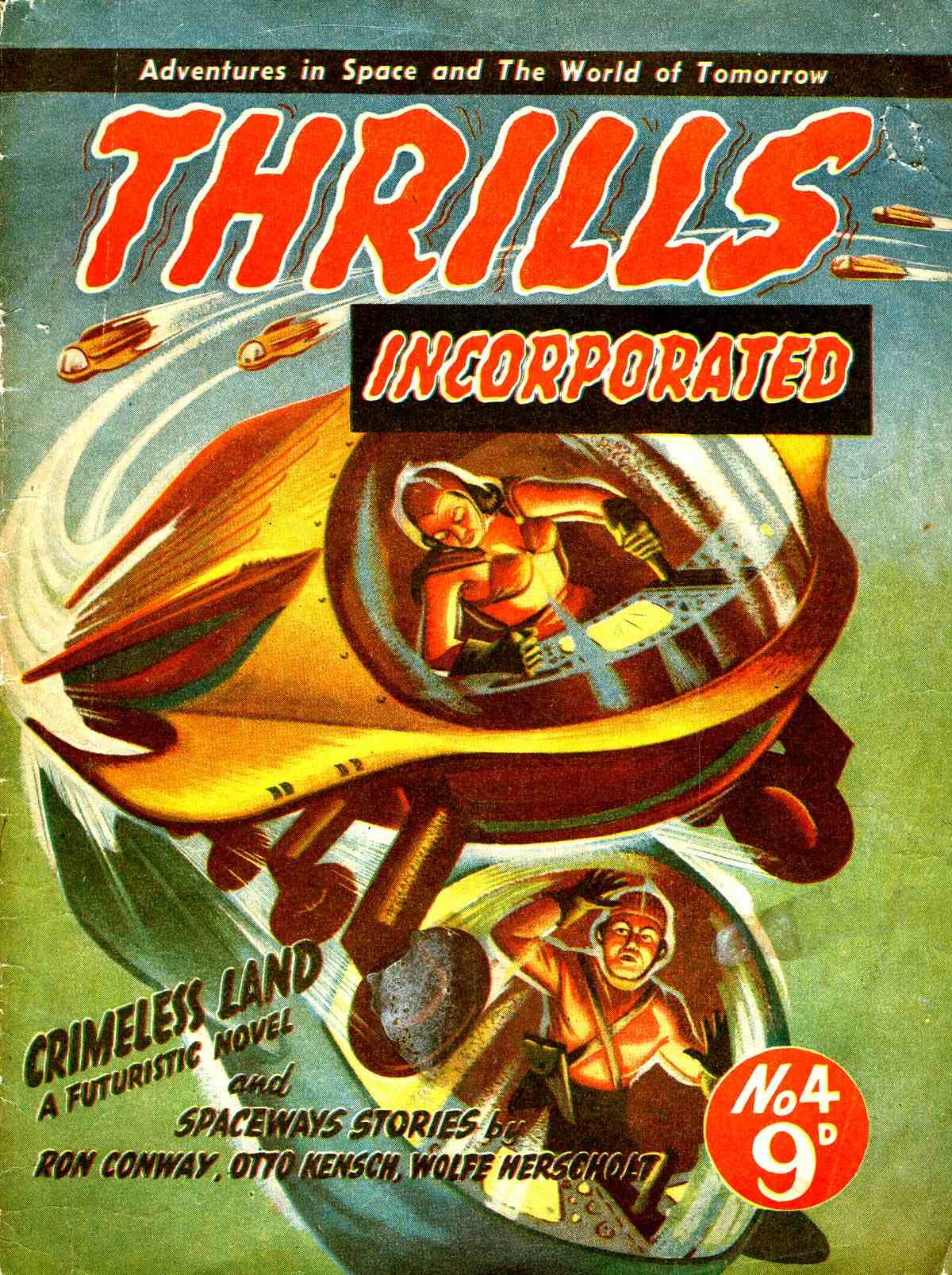 Book Cover For Thrills Incorporated 4 - Crimeless Land - Ron Conway