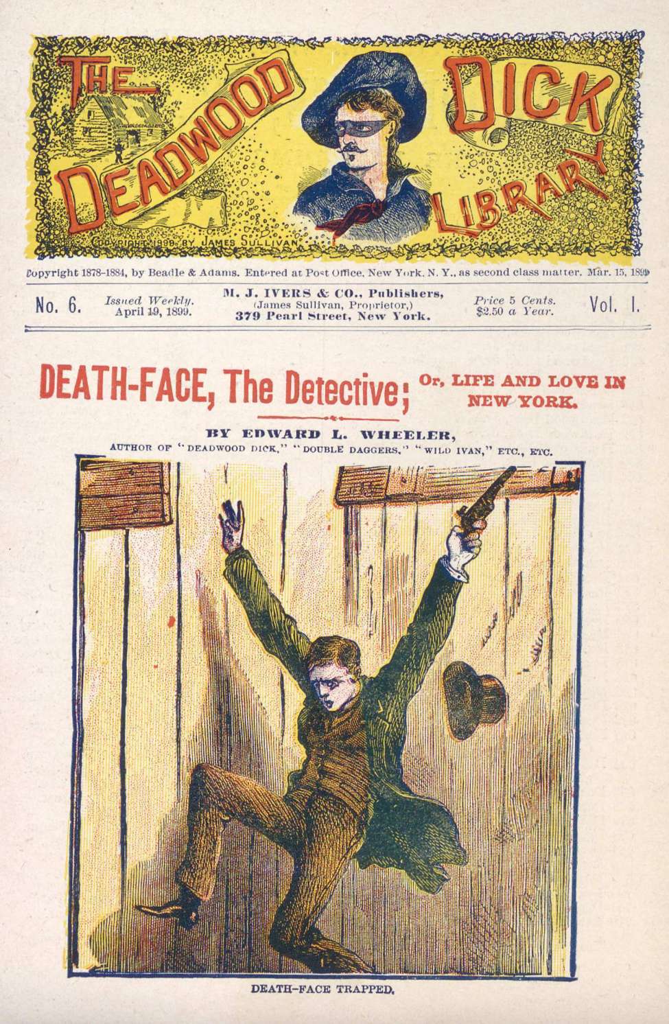 Book Cover For Deadwood Dick Library v1 6 - Death-face, The Detective