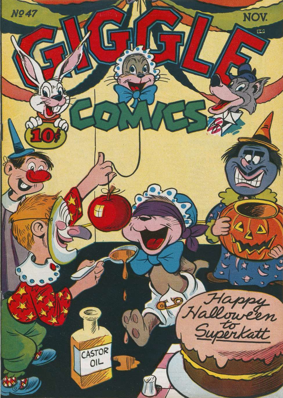 Comic Book Cover For Giggle Comics 47