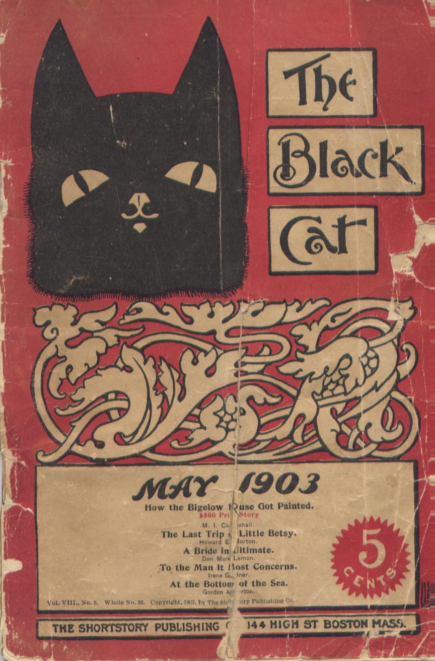 Comic Book Cover For The Black Cat v8 8 - How the Bigelow House Got Painted - M. I. Coggeshall
