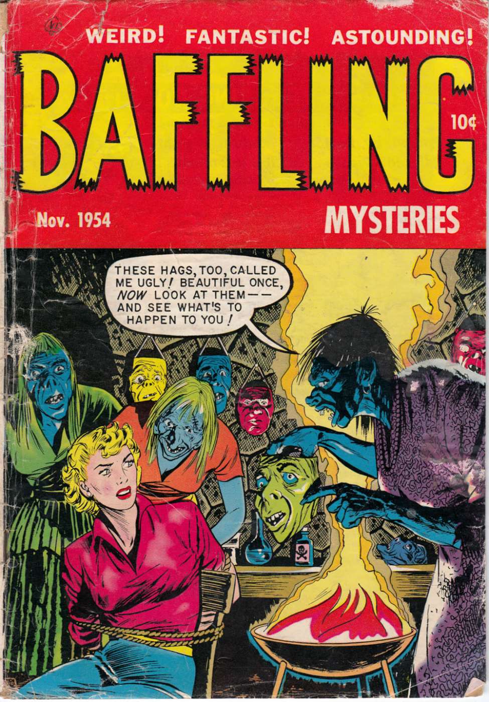 Comic Book Cover For Baffling Mysteries 23
