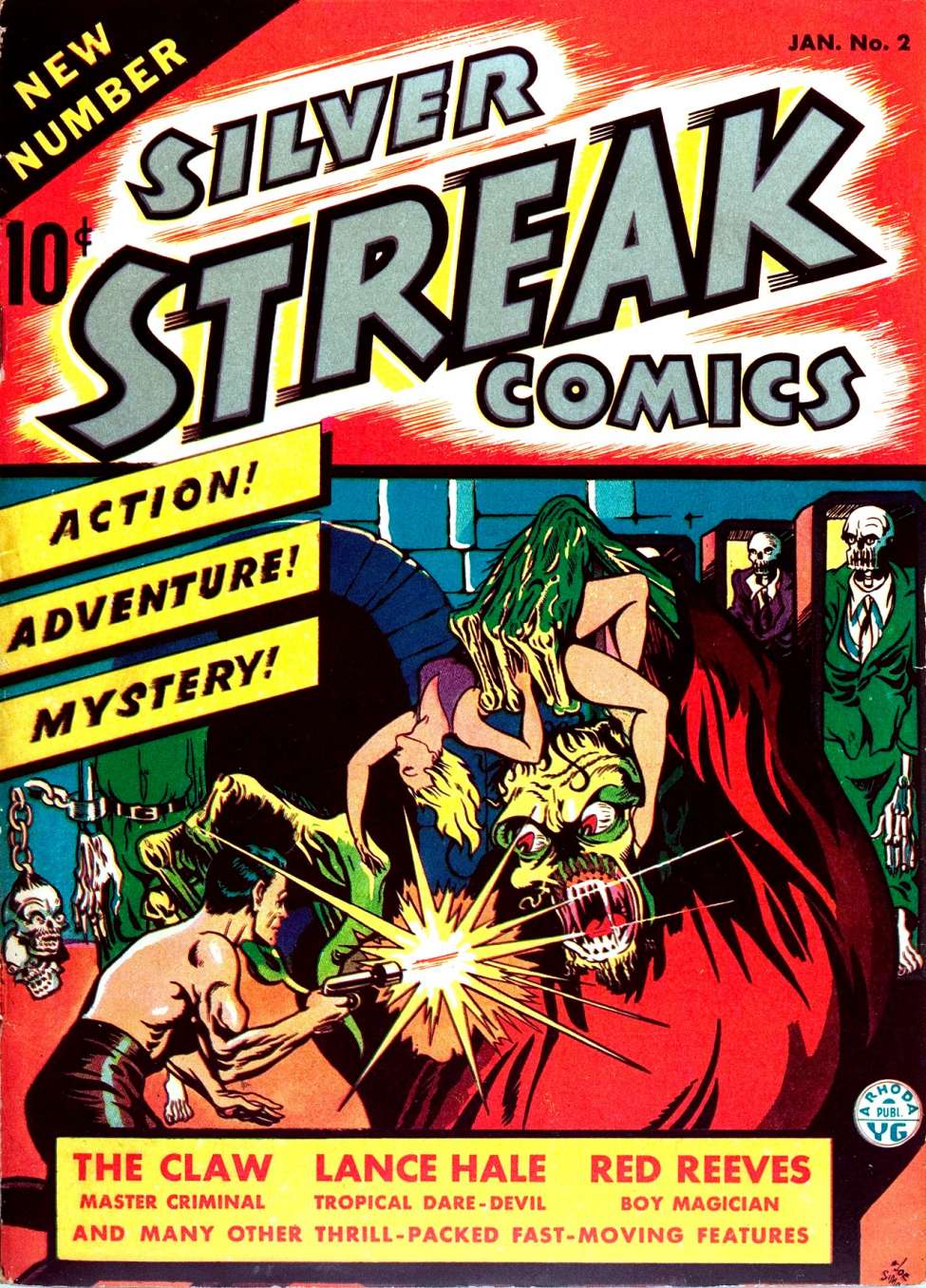 Comic Book Cover For Silver Streak Comics 2 (paper/2fiche) - Version 2