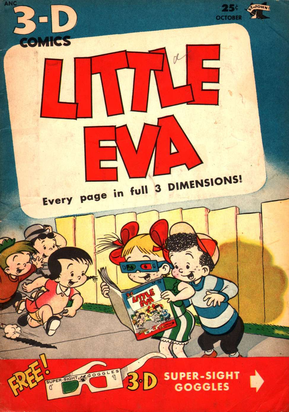 Comic Book Cover For Little Eva 3-D 1 - Version 2