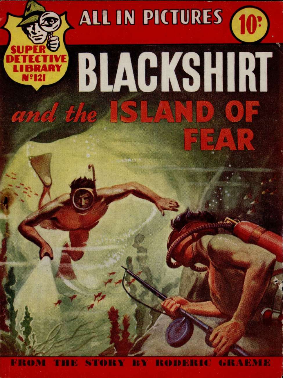 Book Cover For Super Detective Library 121 - The Island of Fear