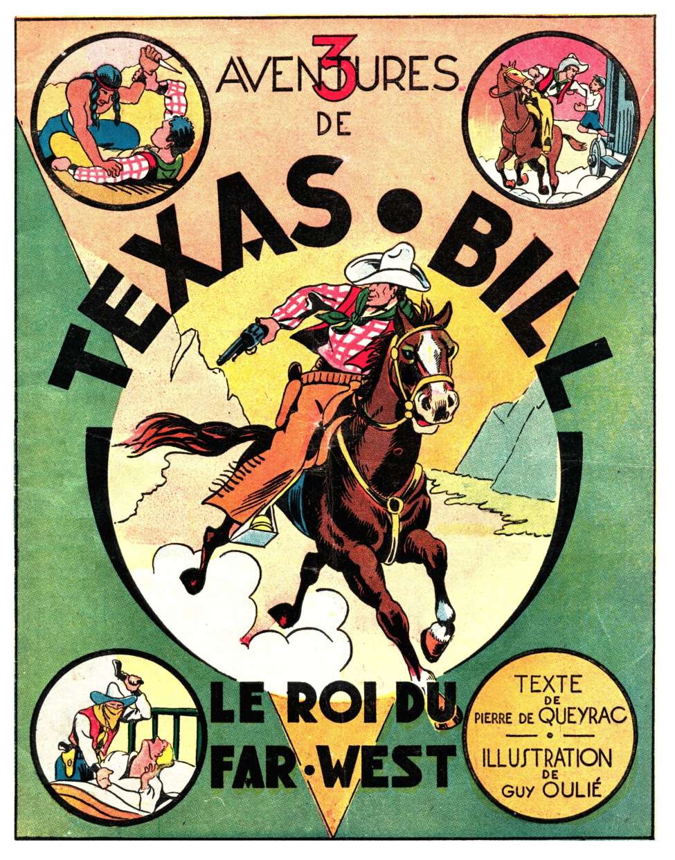 Comic Book Cover For 3 Aventures de Texas-Bill - Le Roi du Far-West