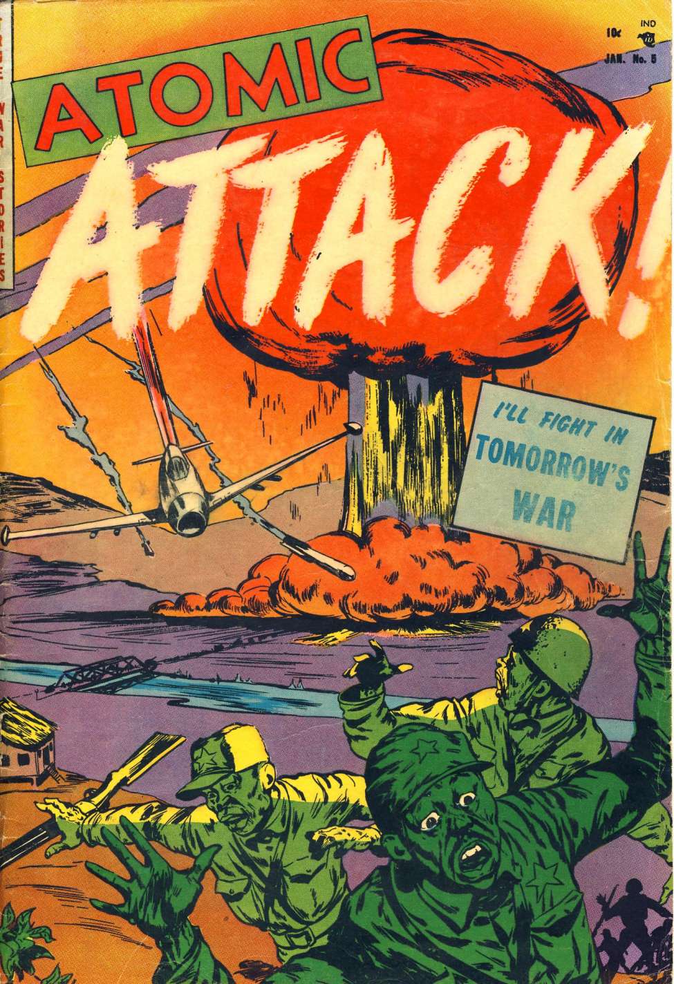 Comic Book Cover For Atomic Attack 5