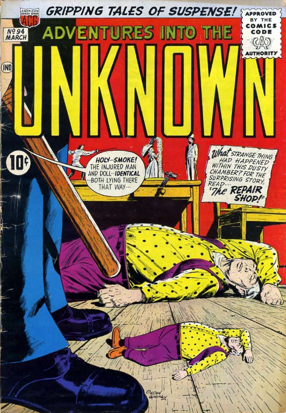 Comic Book Cover For Adventures into the Unknown 94