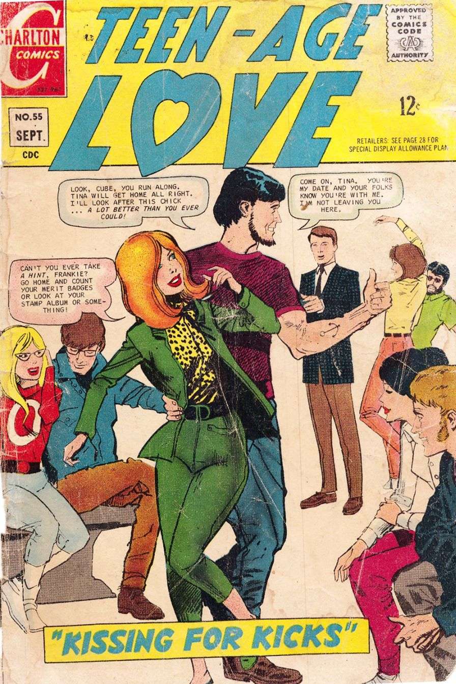 Comic Book Cover For Teen-Age Love 55