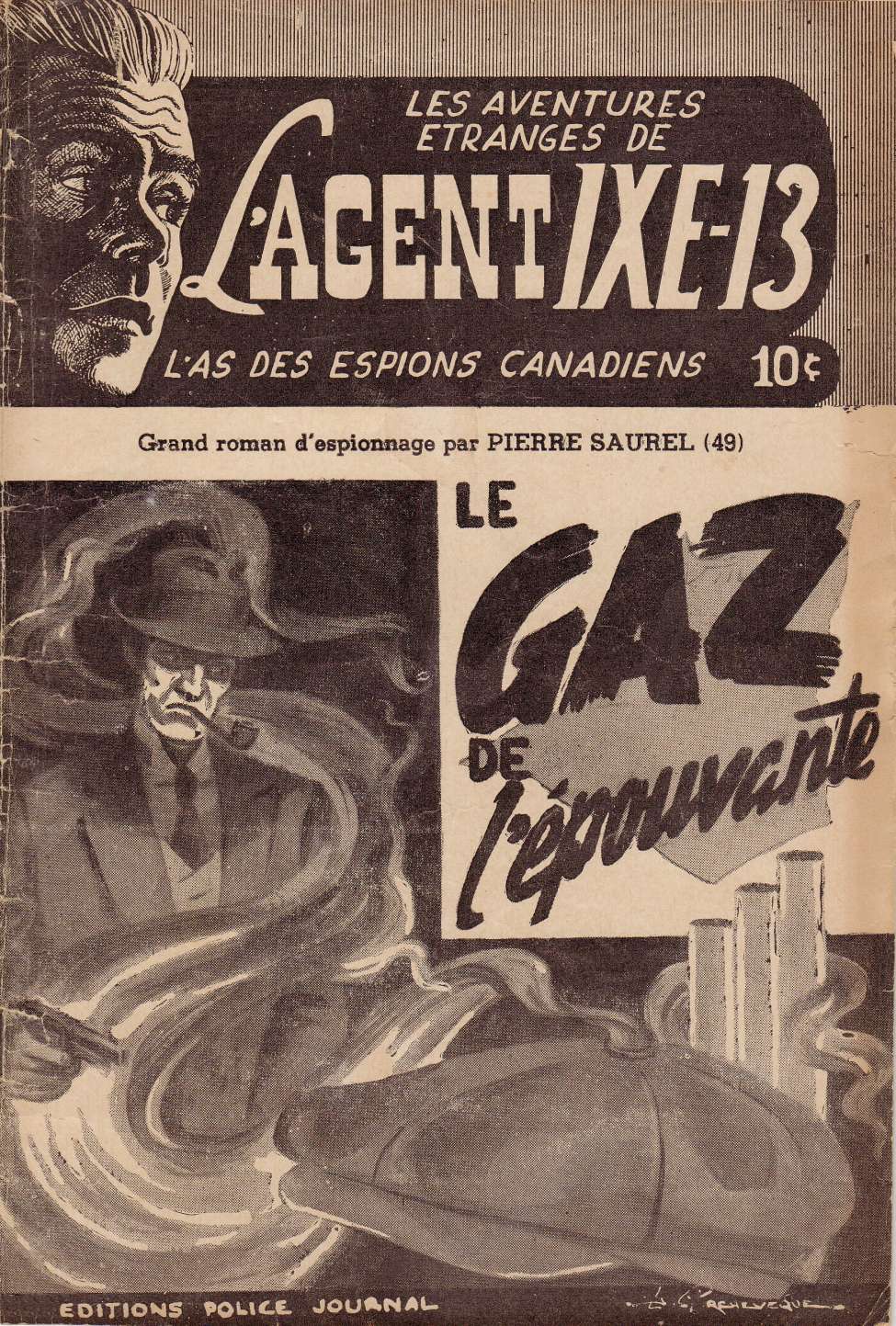 Comic Book Cover For L'Agent IXE-13 v2 49 - Le gaz de l'épouvante