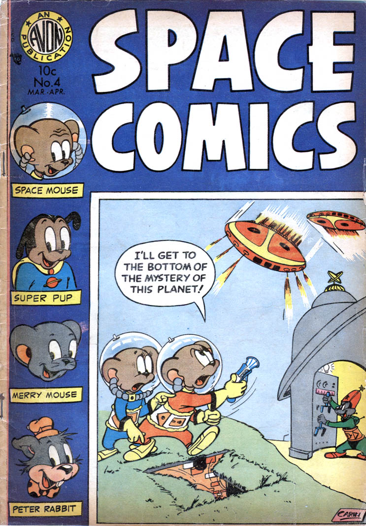 Book Cover For Space Comics 4