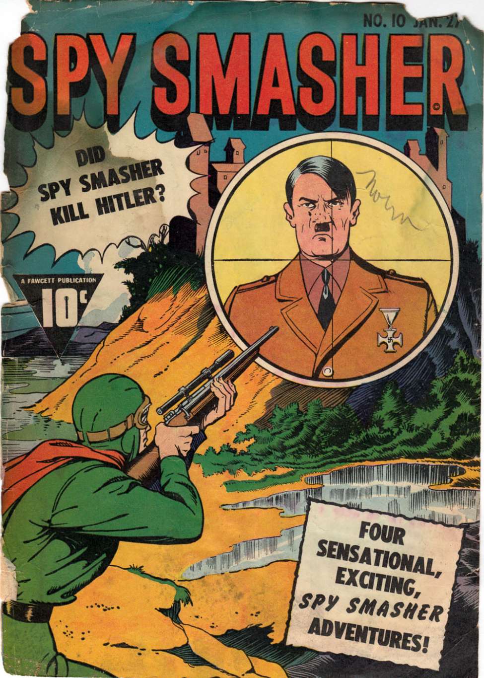 Comic Book Cover For Spy Smasher 10 (paper/9fiche)