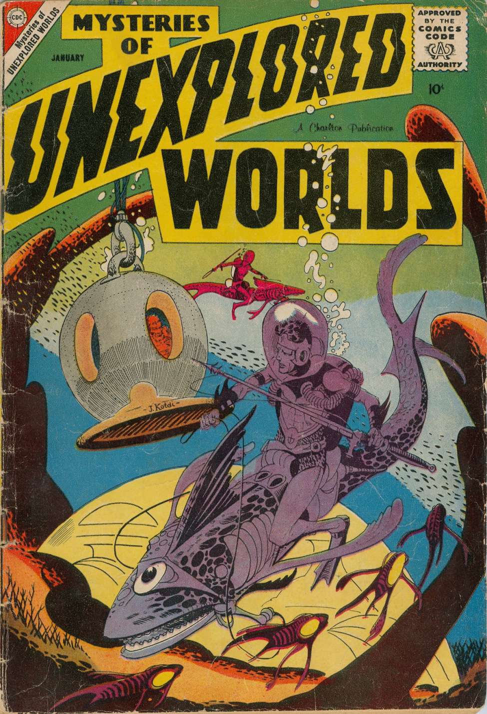 Comic Book Cover For Mysteries of Unexplored Worlds 11