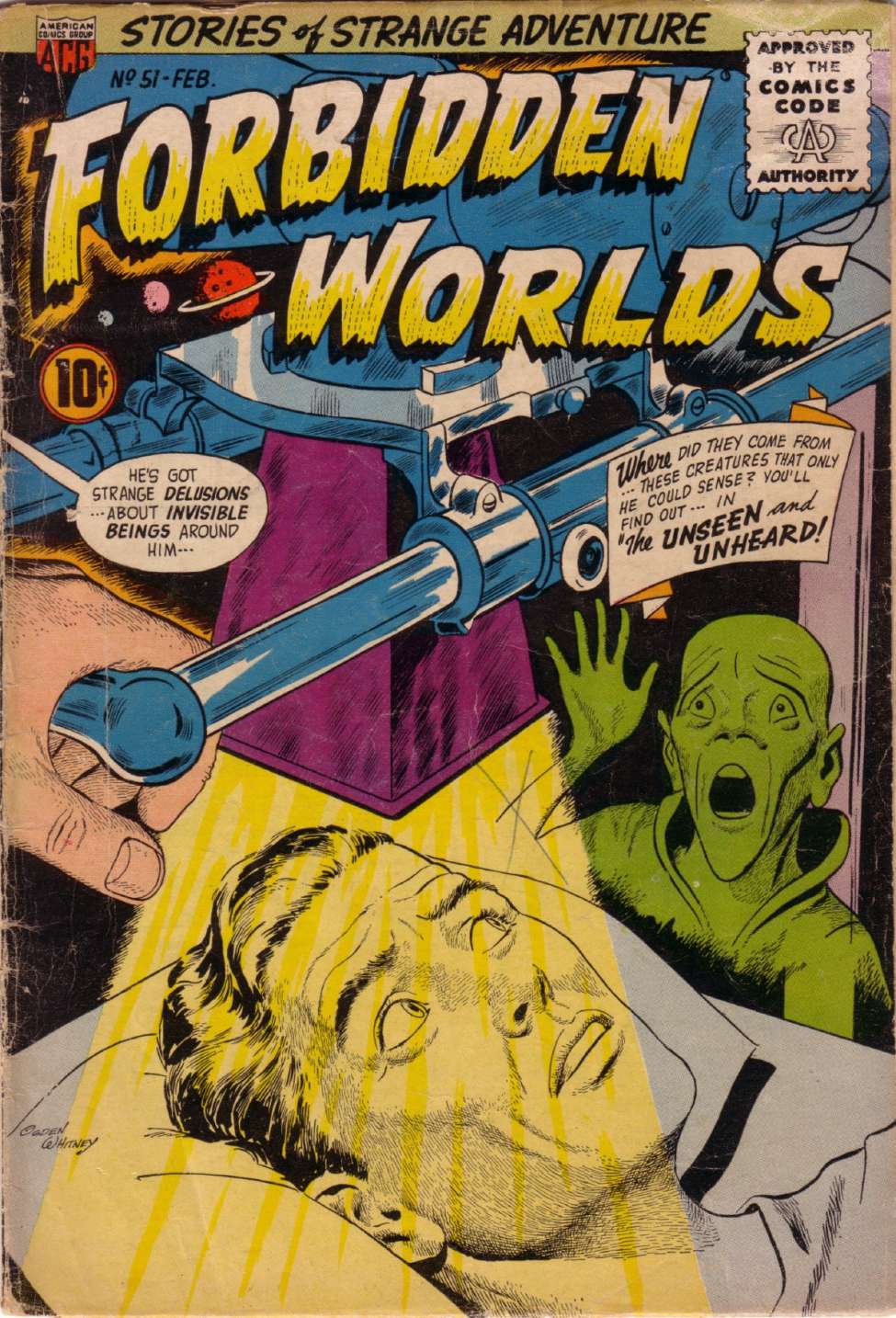 Comic Book Cover For Forbidden Worlds 51