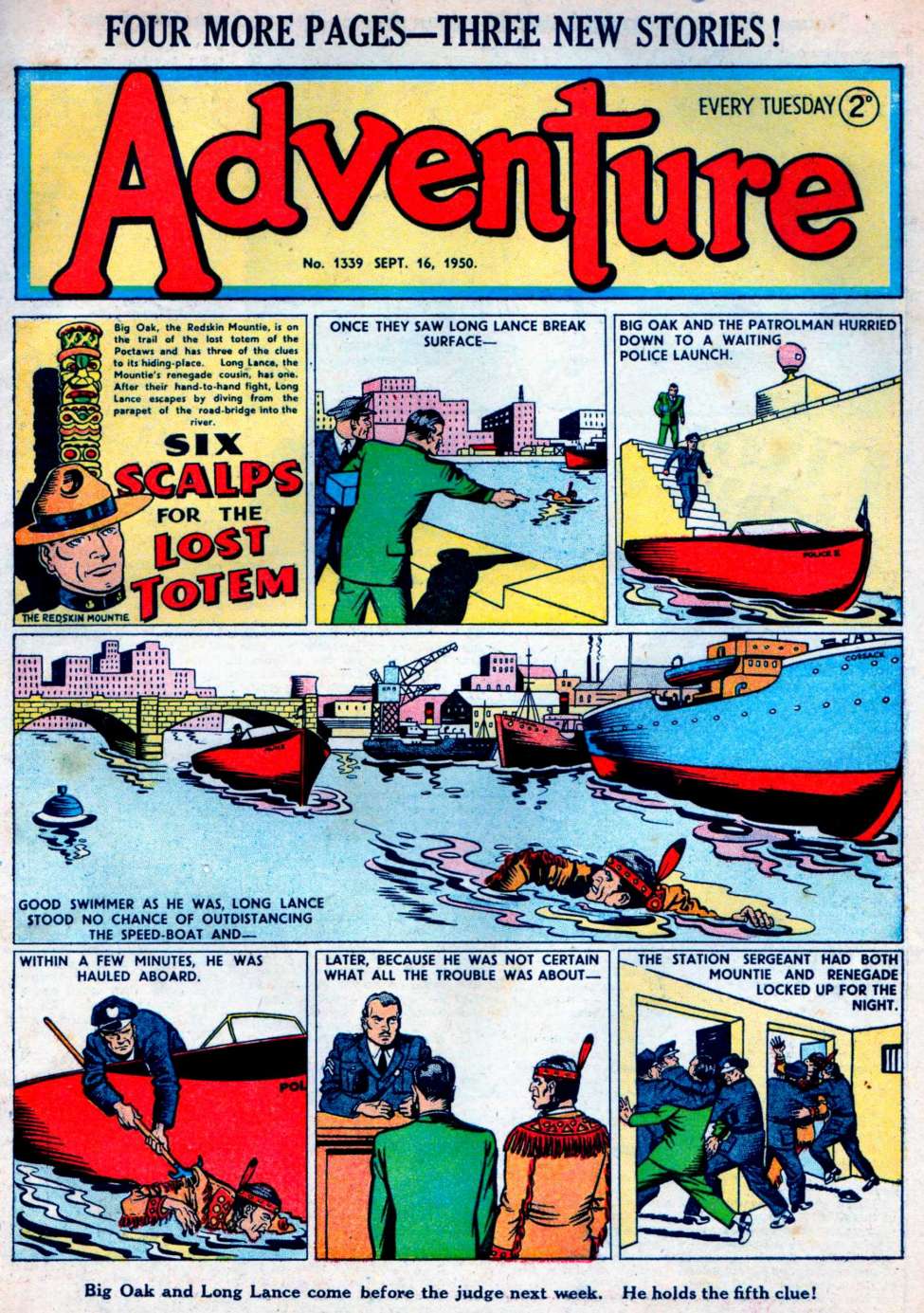 Comic Book Cover For Adventure 1339