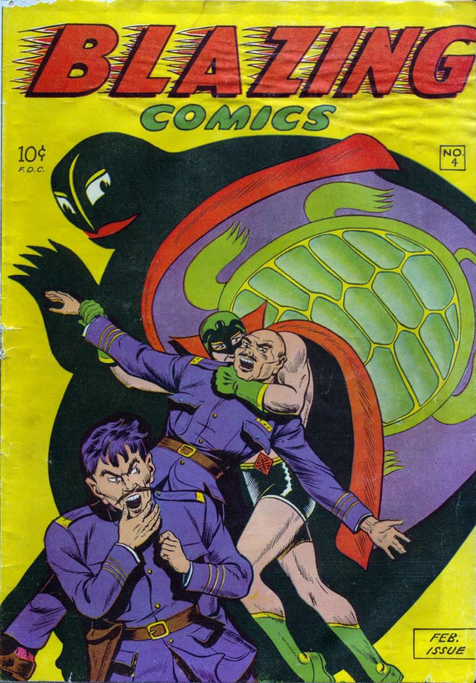 Comic Book Cover For Blazing Comics 4 - Version 1
