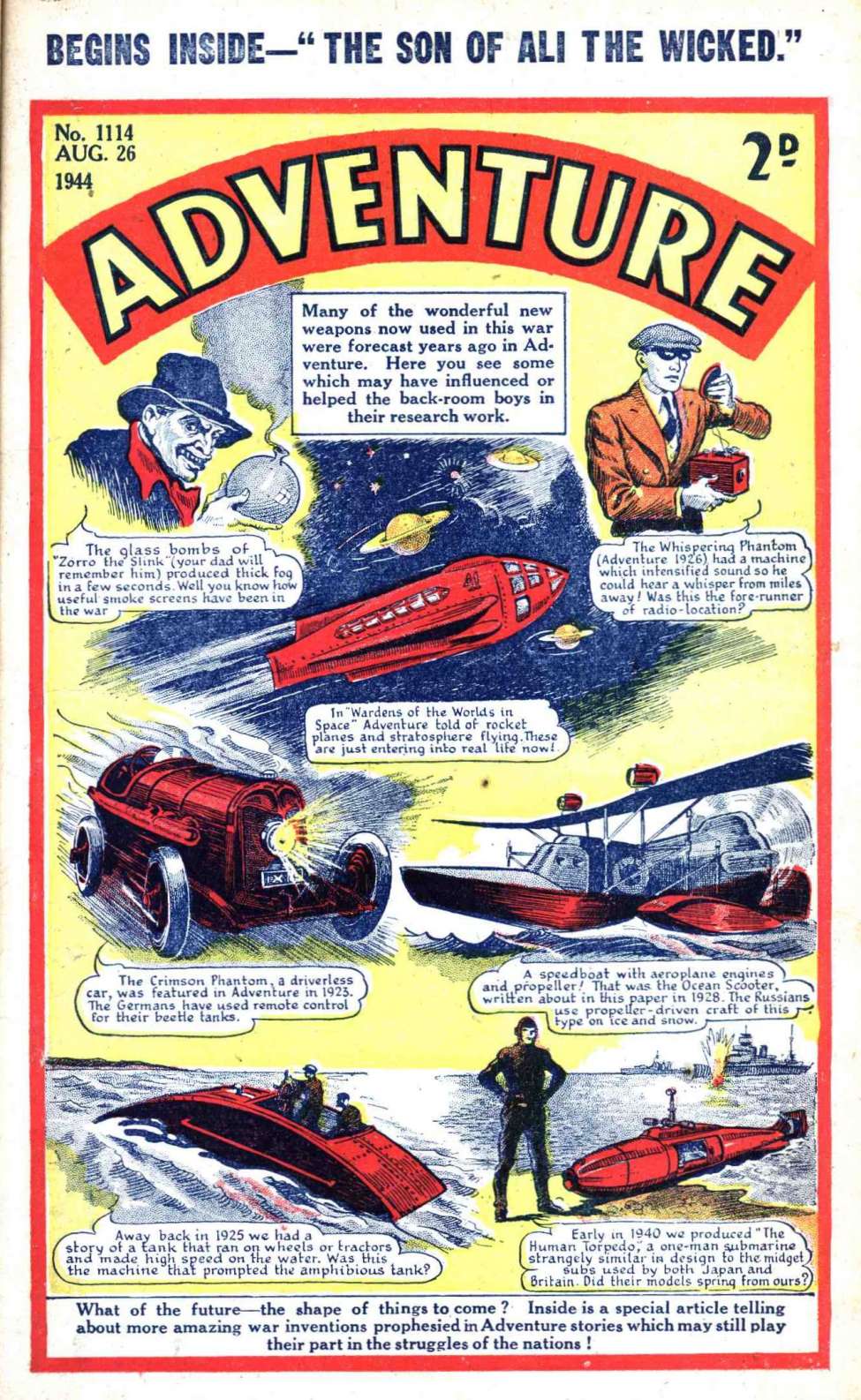 Comic Book Cover For Adventure 1114