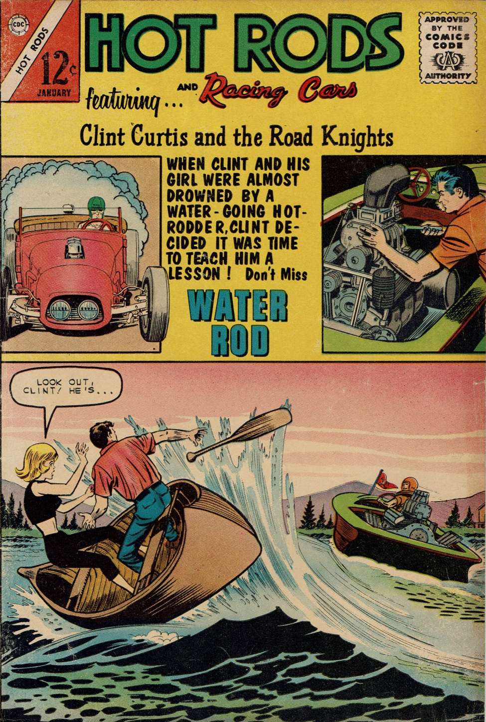 Comic Book Cover For Hot Rods and Racing Cars 61