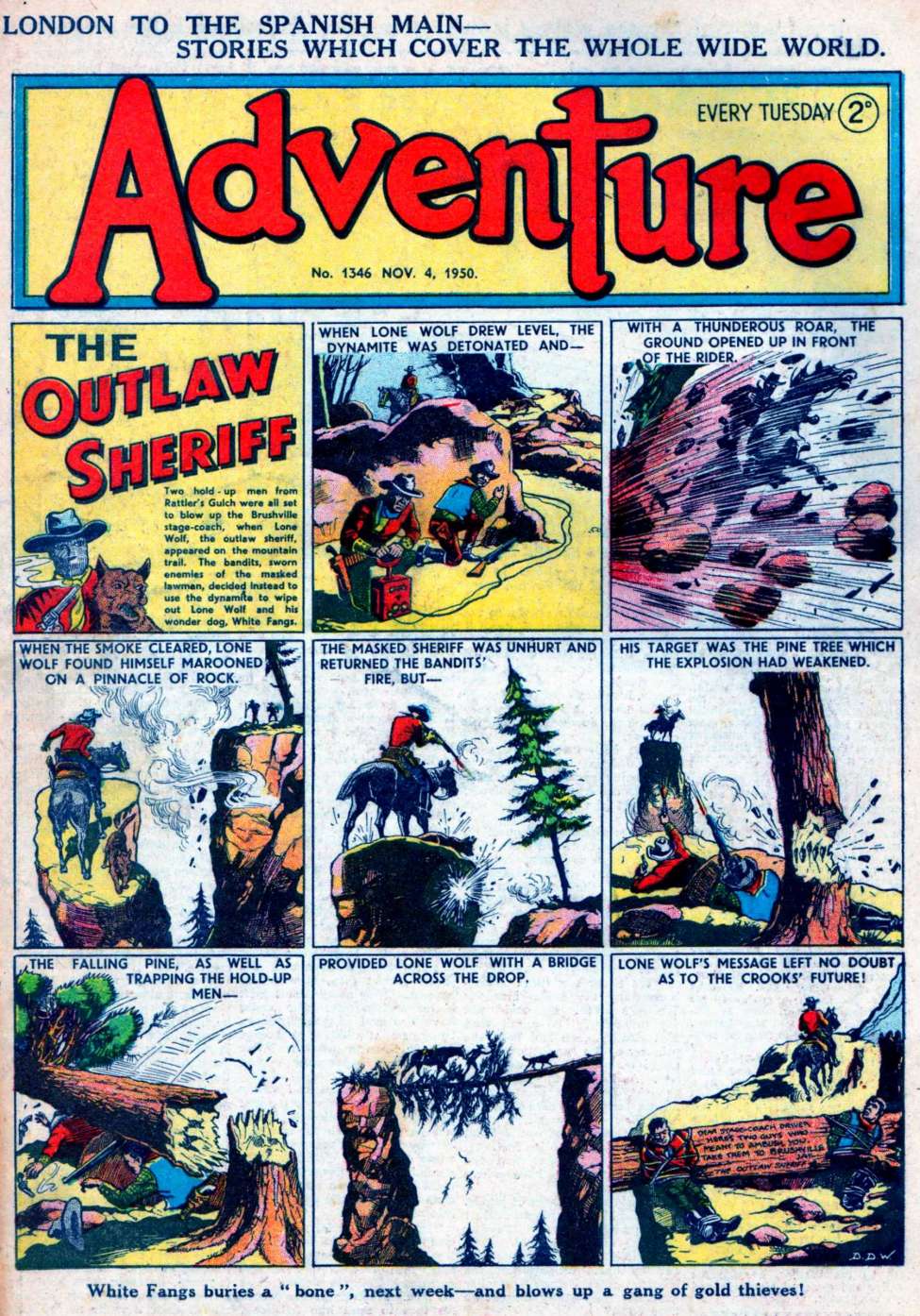 Comic Book Cover For Adventure 1346