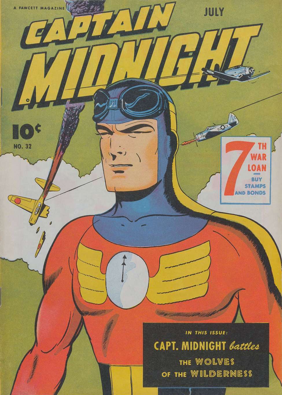 Comic Book Cover For Captain Midnight 32