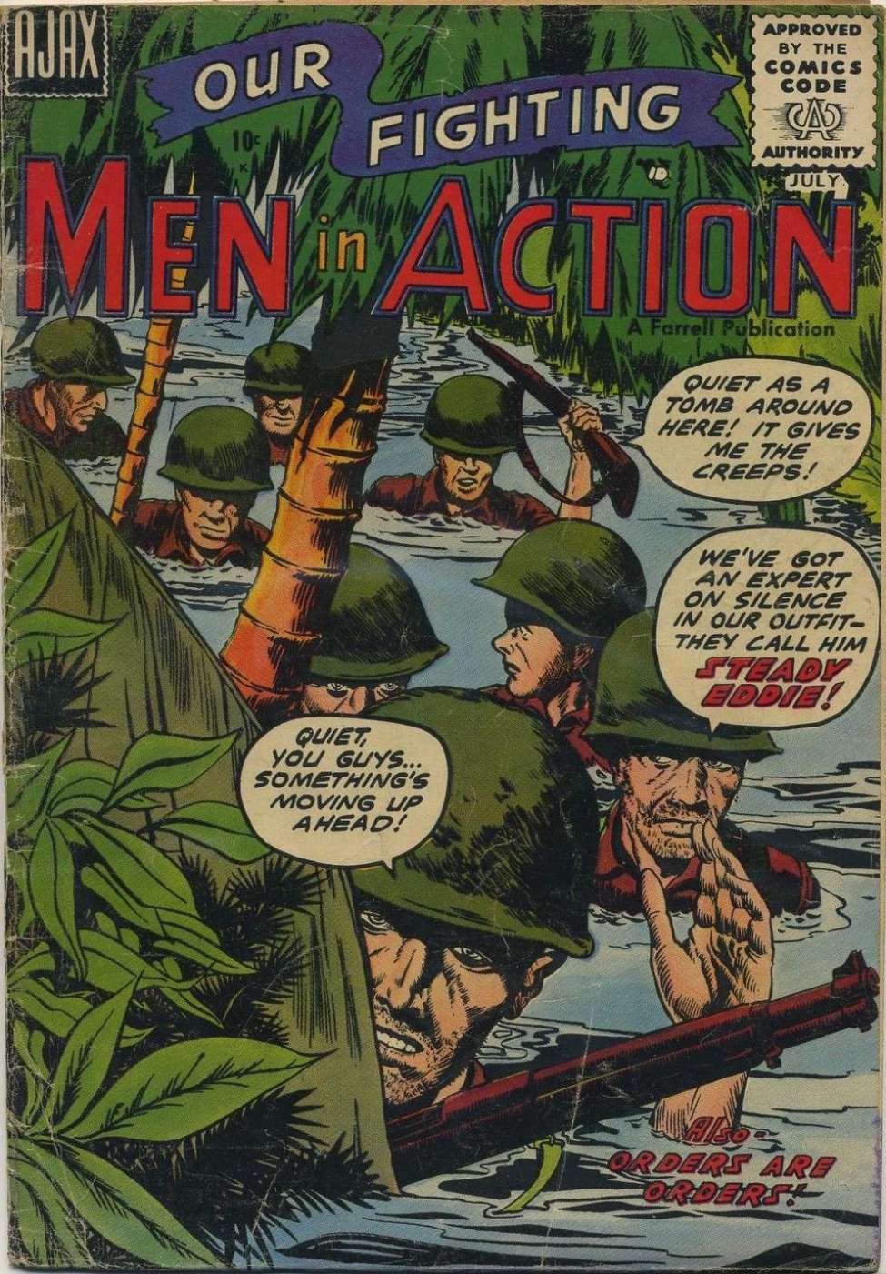 Comic Book Cover For Men in Action 2