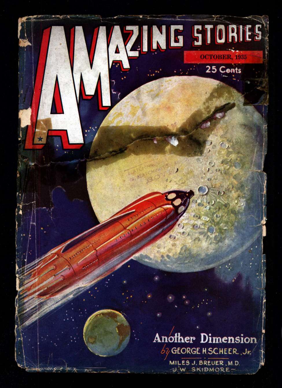 Comic Book Cover For Amazing Stories v10 6 - Another Dimension - George H. Scheer, Jr.